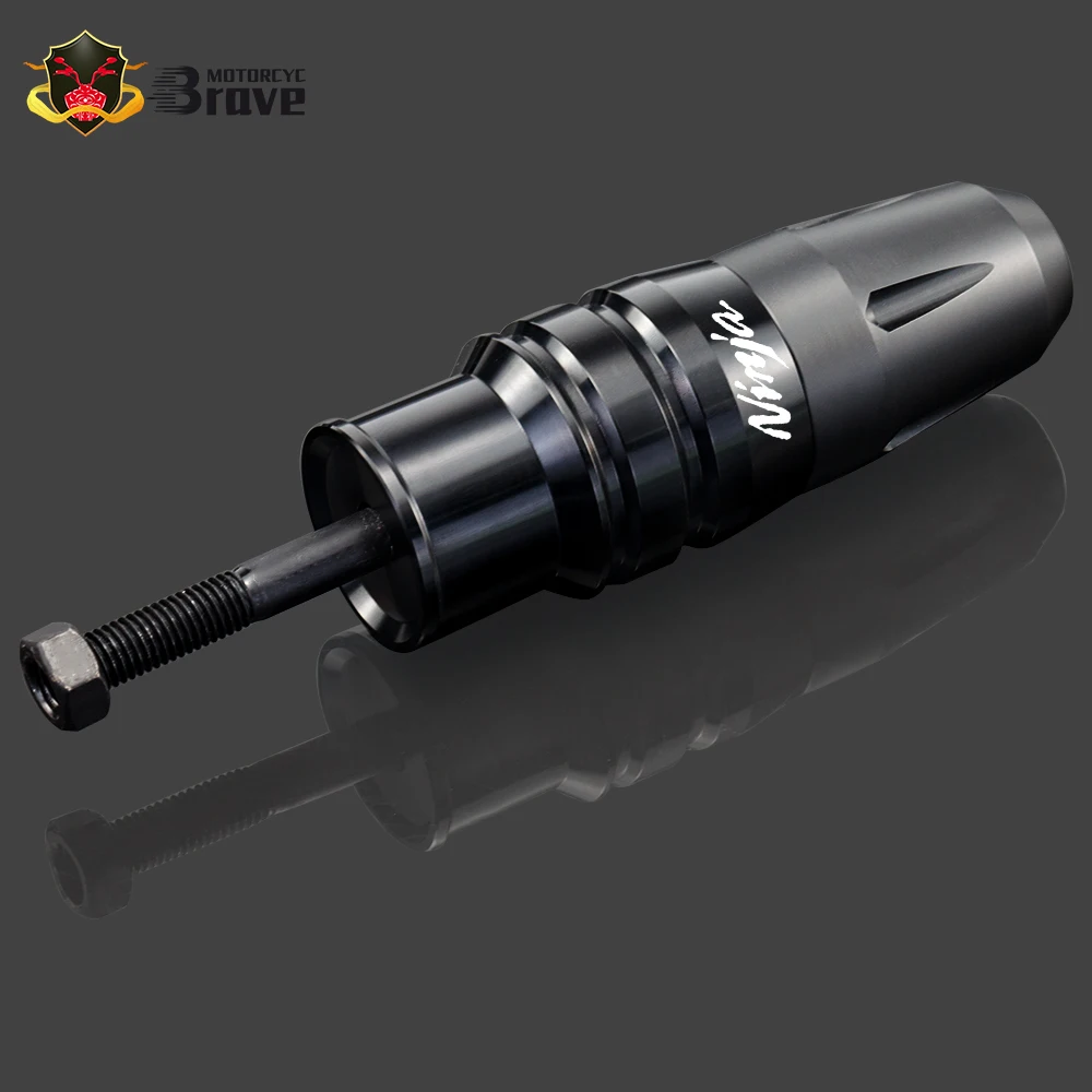 Защитные бамперы-слайдеры рамы CNC для мотоциклов KAWASAKI NINJA250 NINJA300 NINJA400 NINJA 250 300 400 со защитой выхлопной системы.