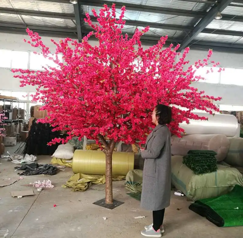 Персиковое Дерево 150 см с красным искусственным деревом|Искусственные растения| |