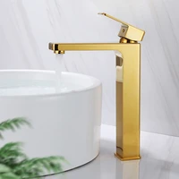 bathroom basin faucets whiteblack gold solid brass sink mixer hot cold single handle deck mounted lavatory taps new arrival