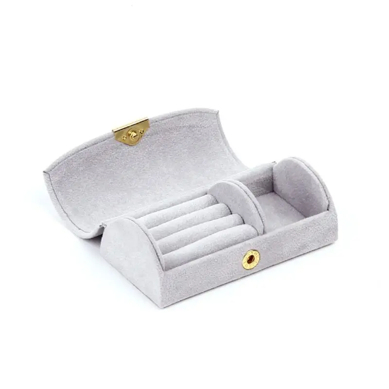 

Arched Jewelry Box Beaded Velvet Travel Portable Jewelry Storage Bag Storage Bag 45BC