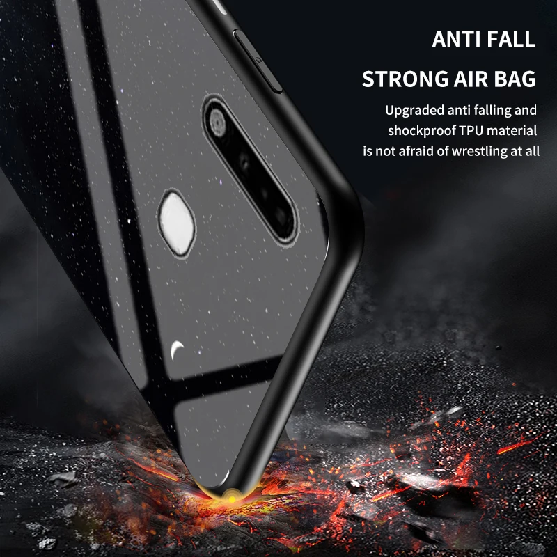 

Tempered Glass Phone Case for iPhone 11 Pro Max XS XR X 7 8 6S Plus Ultra-thin Coque Starry Sky Pattern Anti-Scratch Back Cover