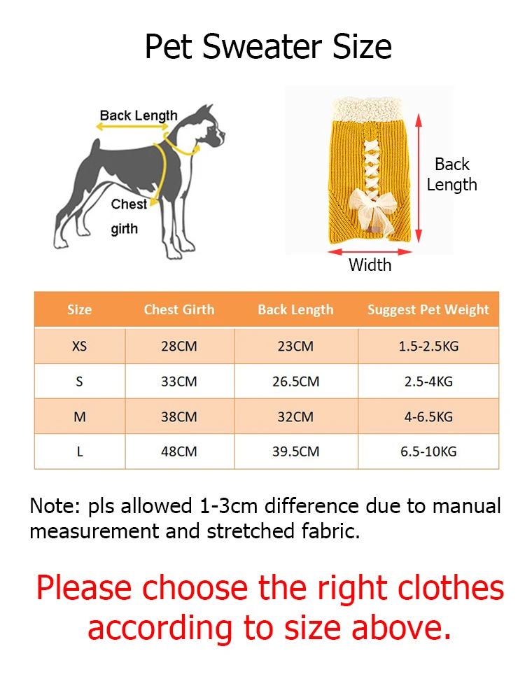 Свитер для собак UFBemo пуловер кошек теплая водолазка маленьких питомцев