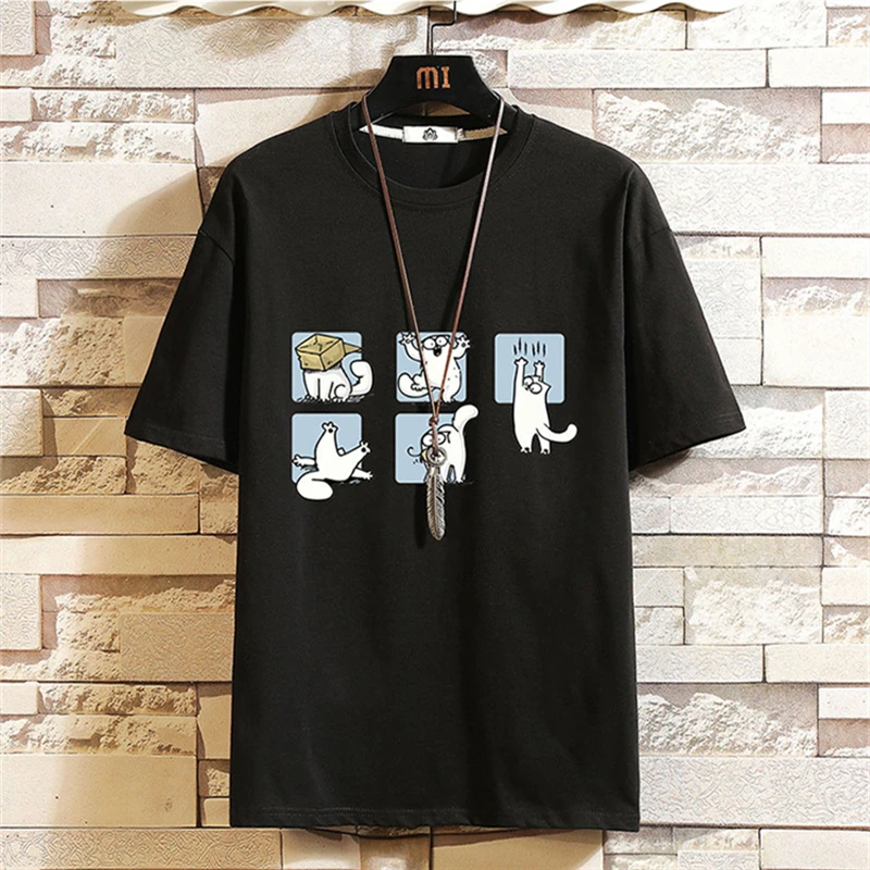 

New Arrival 2021 Spring And Summer Cartoon T-Shirts Men Clothing Simplicity Casual Youthful Vitality Short Sleeve Cotton T Shirt