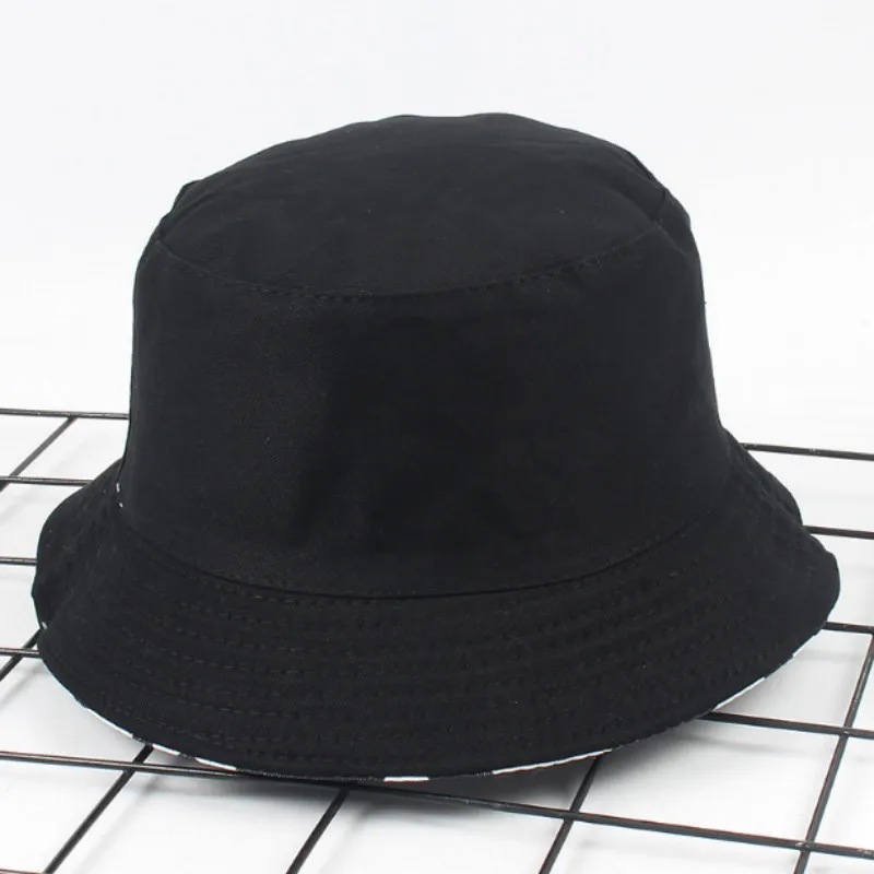 Панама двусторонняя с мультяшной пандой хлопковая двухсторонняя набедренная