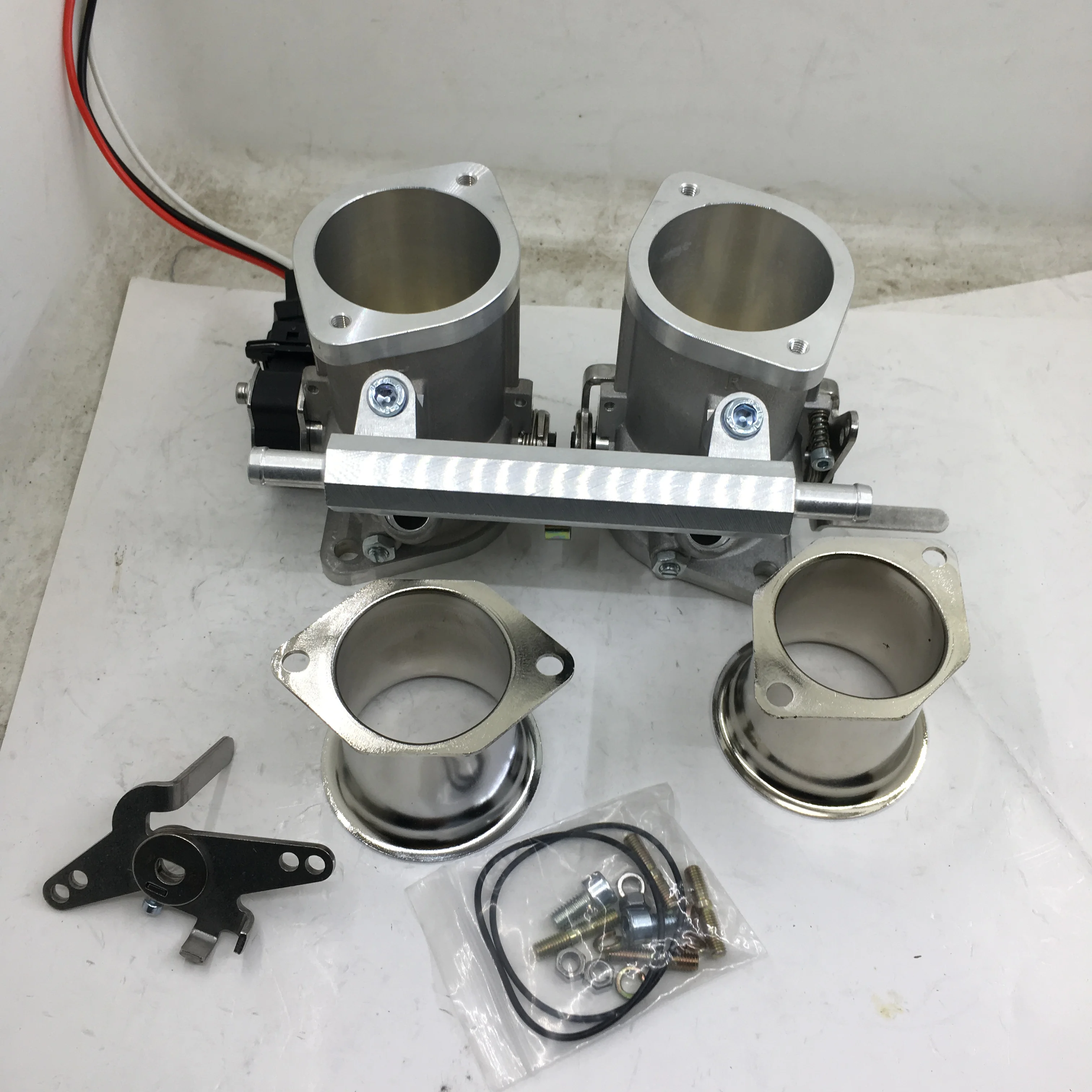 

SherryBerg FAJS throttle bodies INJECTION 50IDF pattern 50mm EFI Weber FOR VW audi Gemini Escort Datsun w air horns+TPS & cable