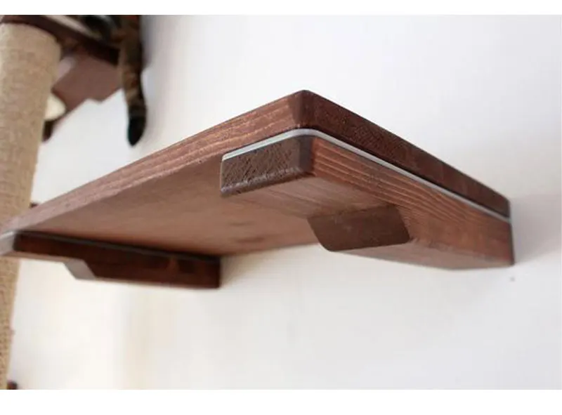 Wall-mounted Cat Solid Shelf Climbing Frame Cat Tree Hammock Pet Furniture Play House