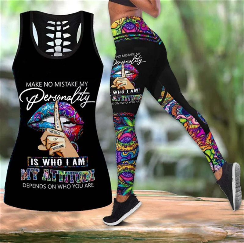 

Yoga Set Women Tank Tops and Legging Workout Clothes for Womens Sportwear Two Piece Sets Running Fitness Gym Suits Leggings