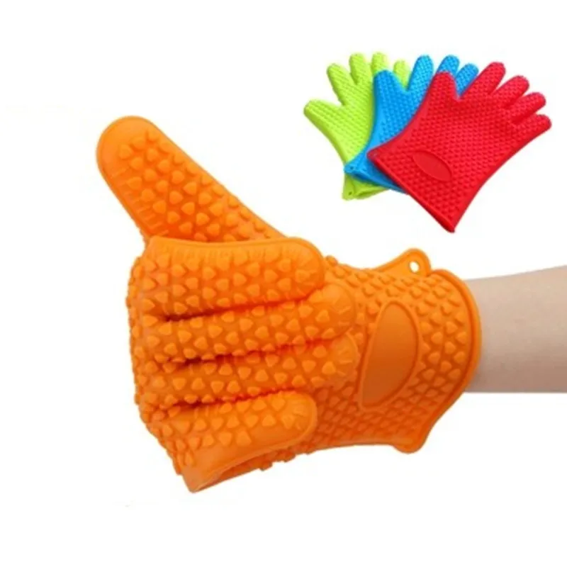 Высокое качество термостойкие силиконовые перчатки приготовление Выпекание