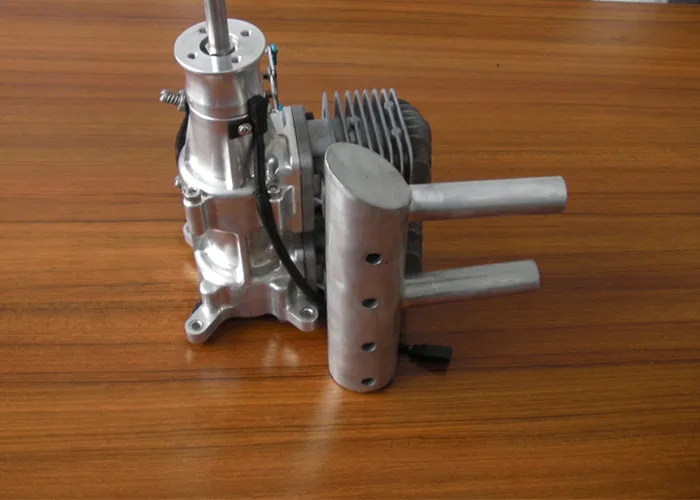 DLA64i2 64cc CNC линейный двухцилиндровый газовый двигатель для радиоуправляемый самолет вертолет