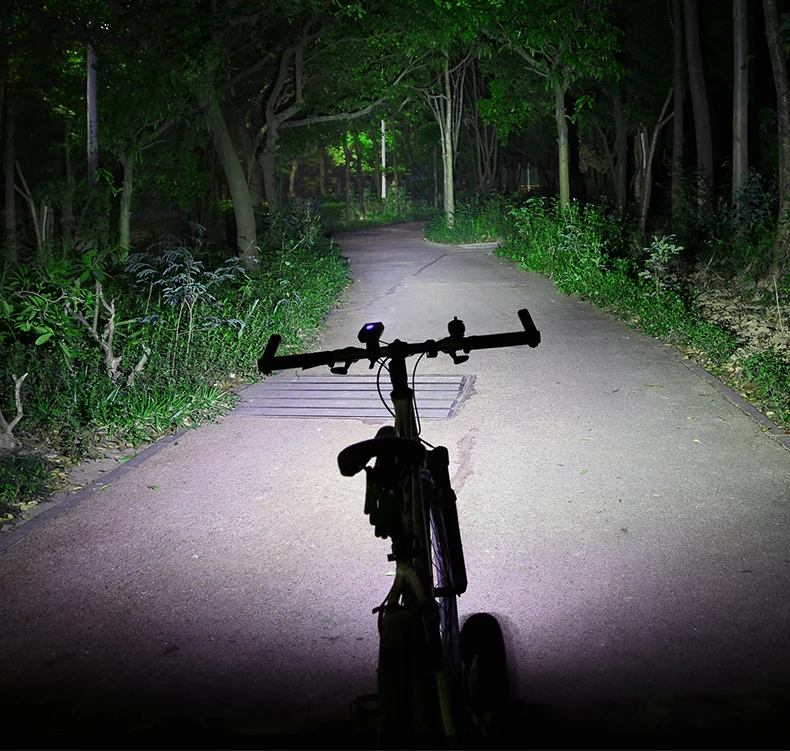 ROCKBROS 1800LM велосипедный фонарь прожектор и фокусировка луч MTB дорожный велосипед Руль передний свет Водонепроницаемая светодиодная лампа для фары power Bank