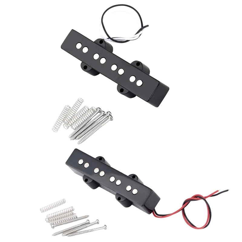 

Pro Electric Bass Open Type Noiseless Bridge Pickup For 4 String Jazz Bass Jb Style