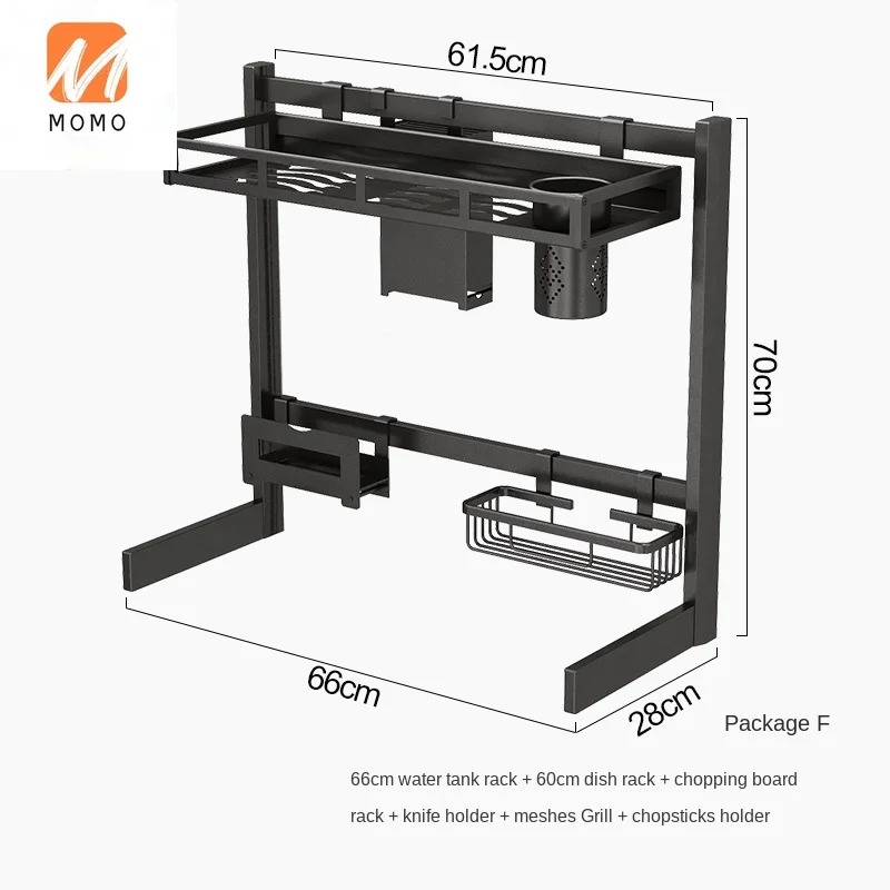 

Kitchen Storage Rack Sink Draining Rack Chopping Board Rack Dish Rack Chopsticks Shelf Seasoning Rack Multi-Functional Storage