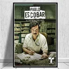 Винтажный постер с изображением персонажа Пабло Эскобара, легенда, ретро-арт, Картина на холсте, настенная Классическая картина, Декор для дома, плакаты и принты