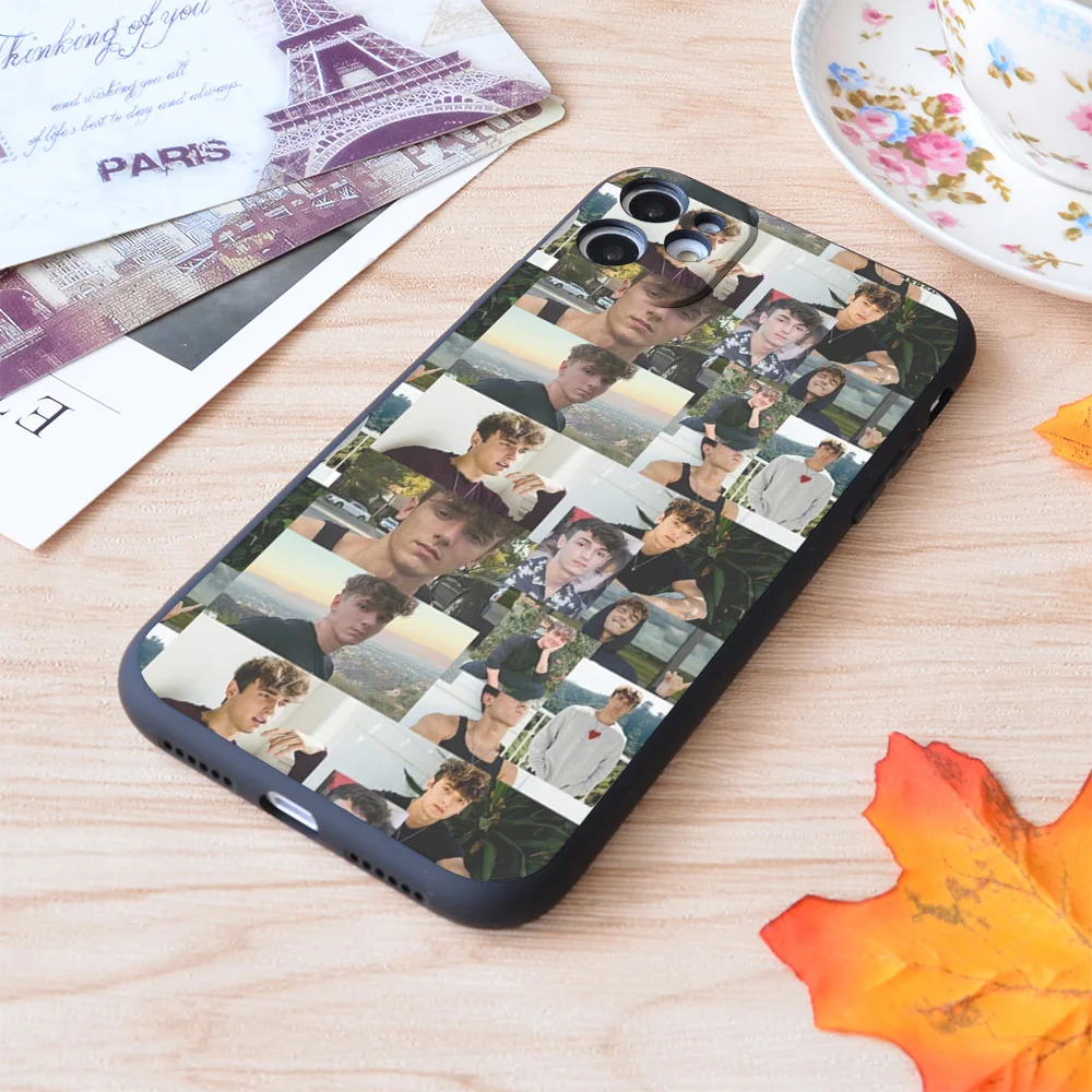 

For iPhone Bryce Hall Collage Print Soft Matt Apple iPhone Case