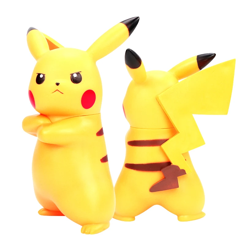 

TAKARA TOMY Pokemon 18cm Kawaii Pikachu Angry Action Figure Home Decoration Kids Christmas Birthday Gift Toys for Children Kids