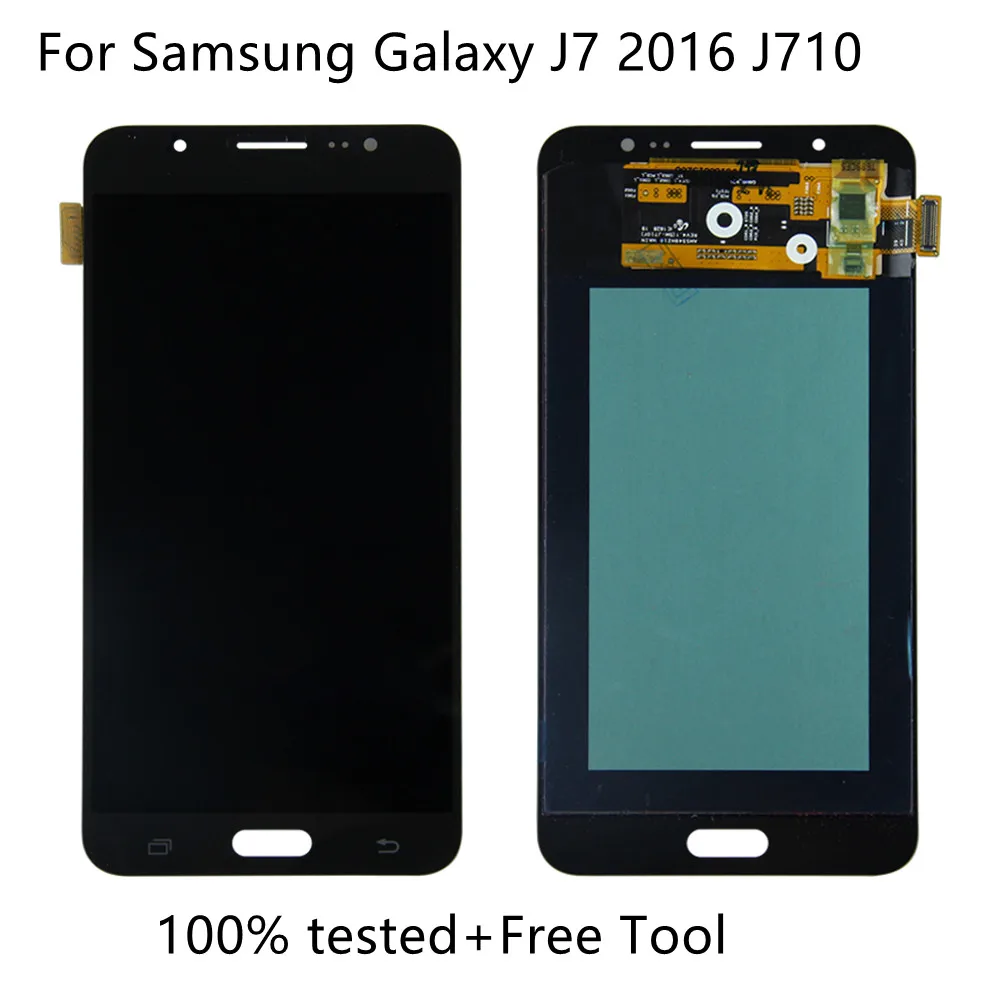 

Оригинальный Amoled ЖК-дисплей для Samsung Galaxy J7 2016 J710 ЖК-дисплей и сенсорный экран дигитайзер в сборе SM-J710F J710M J710H J710FN
