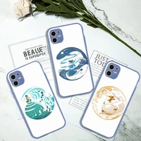 avatar the last airbender anime phone case gray color matte transparent for iphone 13 12 11 mini pro max x xr xs 7 8 plus shell