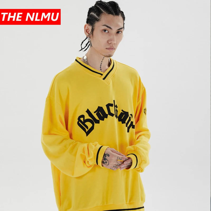 Пуловер с буквенным принтом Толстовки повседневный Свободный свитшот в стиле