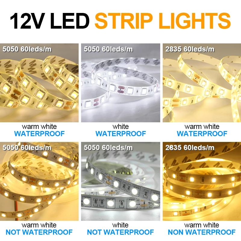 Светодиодная ленсветильник SMD2835/SMD5050 гибсветильник водонепроницаемая лампа 60