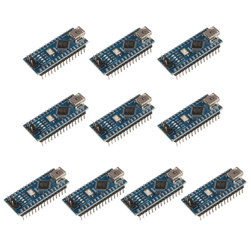 

10pcs/lot Mini Nano V3.0 Atmega328p Modules Board 5v 16m Micro Controller Board Module Suitable For Arduino Accessories