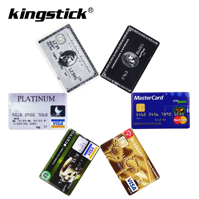 

2.0 USB Flash Drive 4GB 8GB 16GB 32GB 64GB 128GB u stick Bank Credit Card new flash disk Real Capacity flash memory free