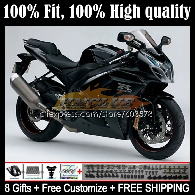 

Injection For SUZUKI GSXR1000 K9 GSXR-1000 09 10 11 12 13 14CL.4 GSXR 1000 2011 2012 2013 2014 2015 2016 Fairings Glossy black