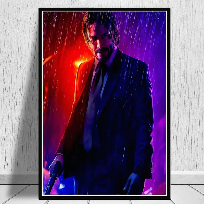 Фигурка из фильма искусство Джон фитиль портретная Картина на холсте настенные