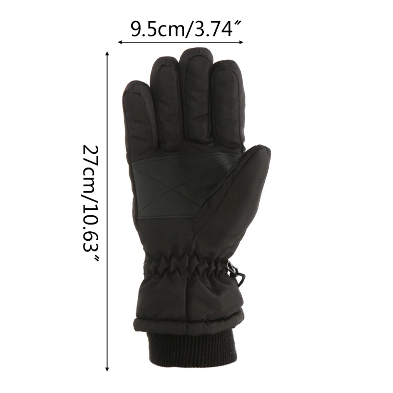 

Kids Children Winter Thicken Warm Mountain Snowboard Ski Gloves Windproof Waterproof Full Finger Mittens for Outdoor