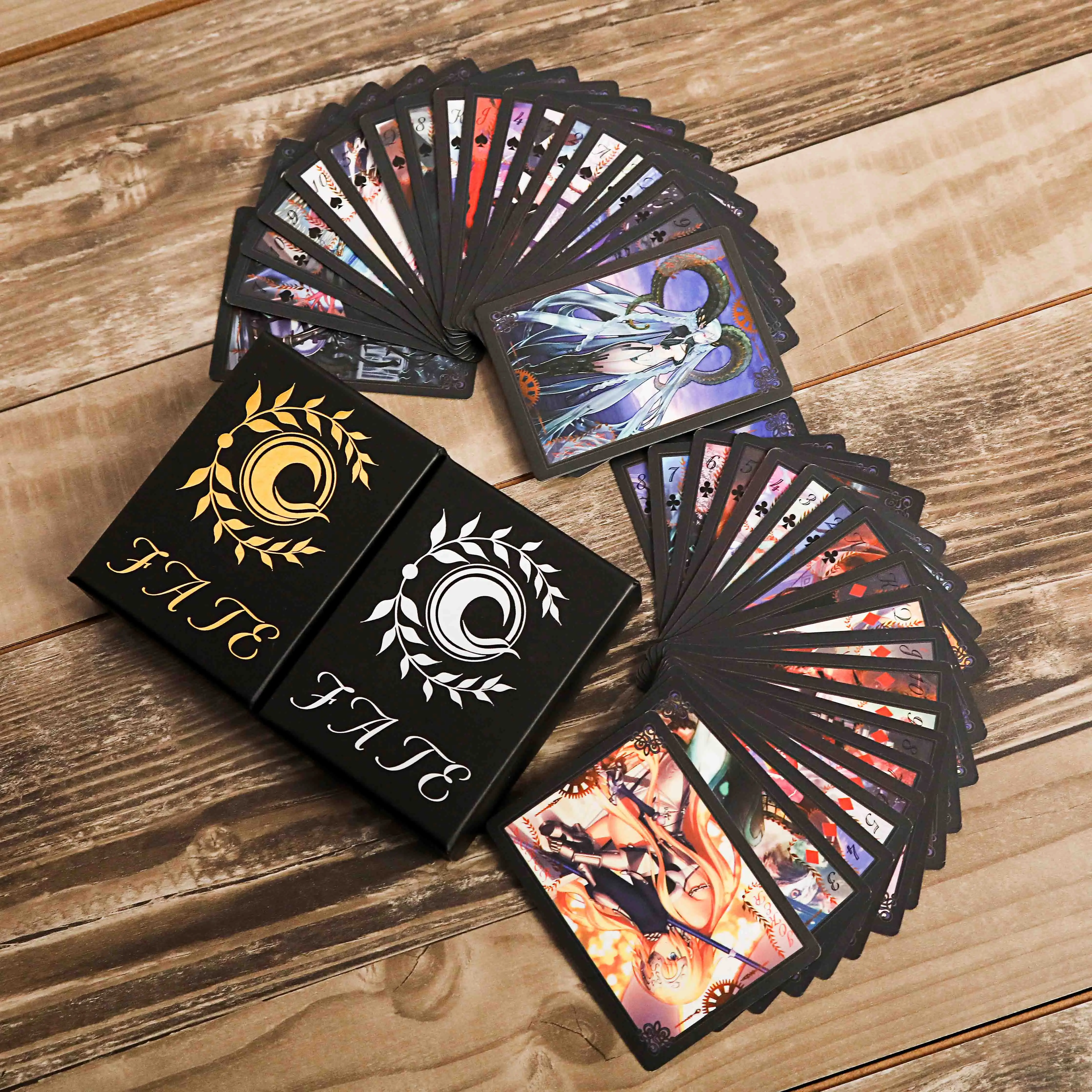 Судьба/большой заказ FGO игральные карты охватывающие саблей мультфильм Таро