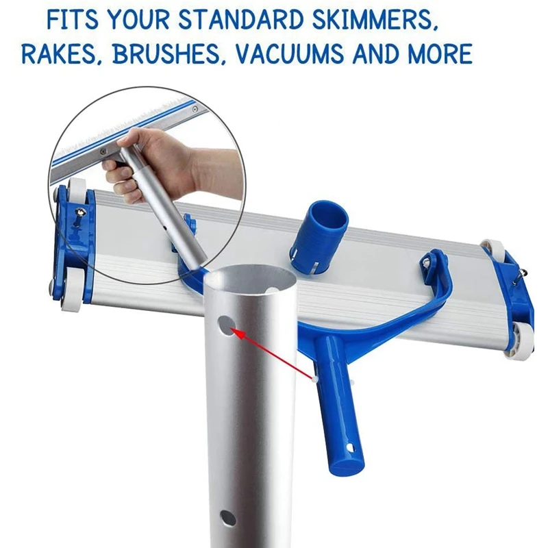 

Deluxe Aluminum Alloy 19 Inch Swimming Pool Vacuum Cleaner Brushes Flexible Vacuum Head Brush Pool Vacuum Heads