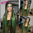 Парик женский прямой из натуральных волос, 13 х4 дюймов