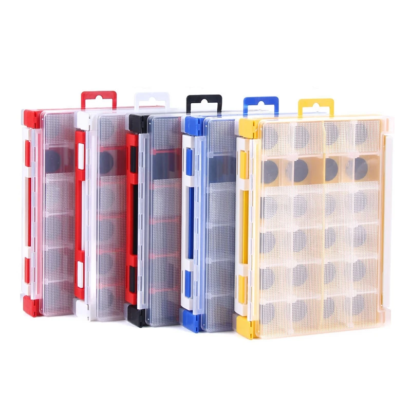 

Double-sided Fishing Lure Box Outdoor Handled Artificial Bait Sub-box Shrimp Storage