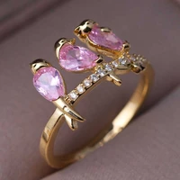 size 6 10 statement fine jewelry for women feminine ring jewelry gift 3 birds animals rings statement jewelry ring for women