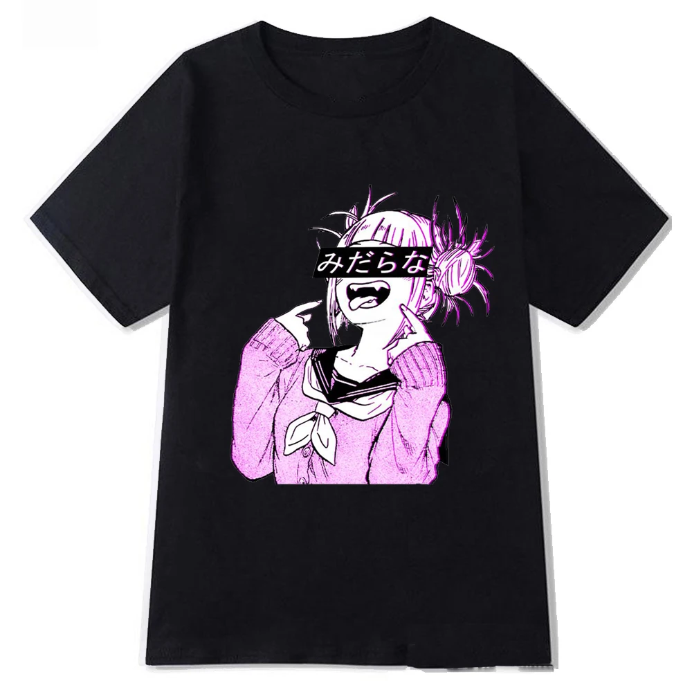 

Harajuku Anime My Hero Academia T Shirt Womenmen Unisex Tshirt Funny Black T-shirt Cute Anime Casual Top Tee Female