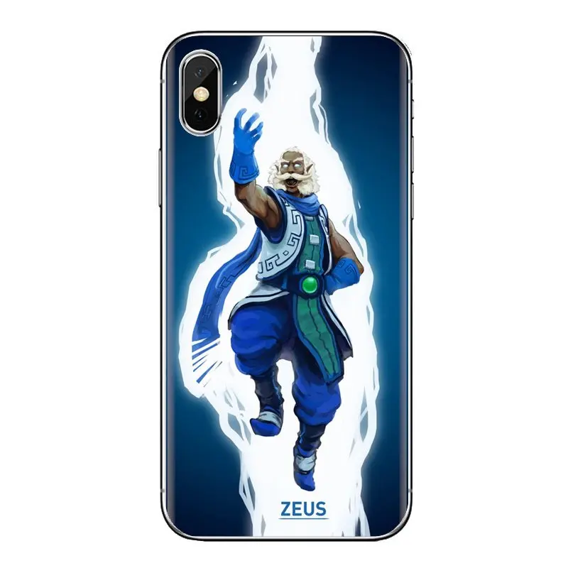 game dota 2 zeus For Samsung Galaxy S2 S3 S4 S5 MINI S6 S7 edge S8 S9 Plus Note 3 4 5 8 Coque Fundas TPU Transparent Skin Case |