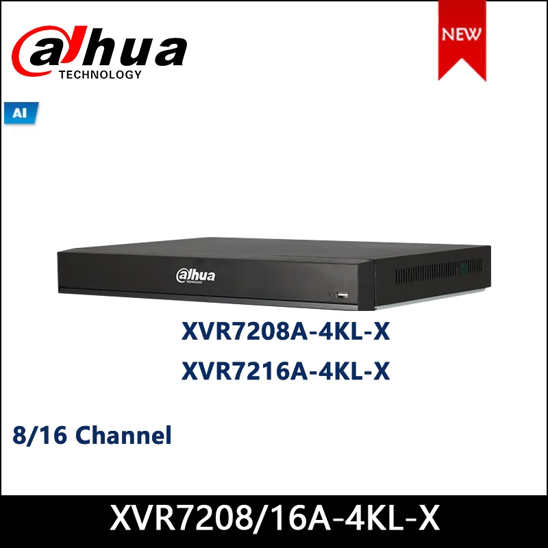 Цифровой видеорегистратор Dahua XVR XVR7208A 4KL X 8/16 канал Penta образный 4K 1U поддерживает AI &