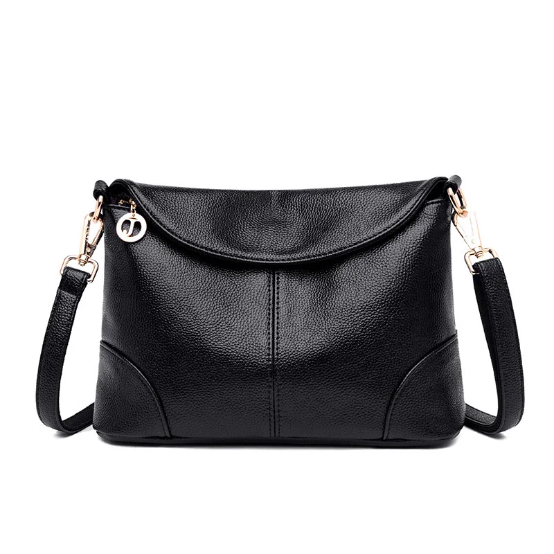 

Bag Women 2021 New Fashion Messenger Single Shoulder Women Bags Middle-aged Soft Leather Handbags Small Square Money Purse