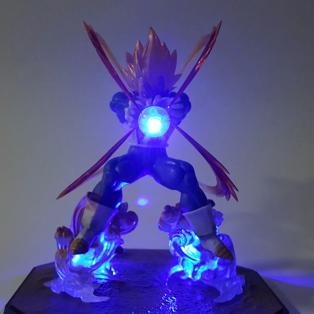 Аниме Dragon Ball Z Вегета Super Saiyan Led Kamehameha светильник аниме ПВХ фигурки героев модель