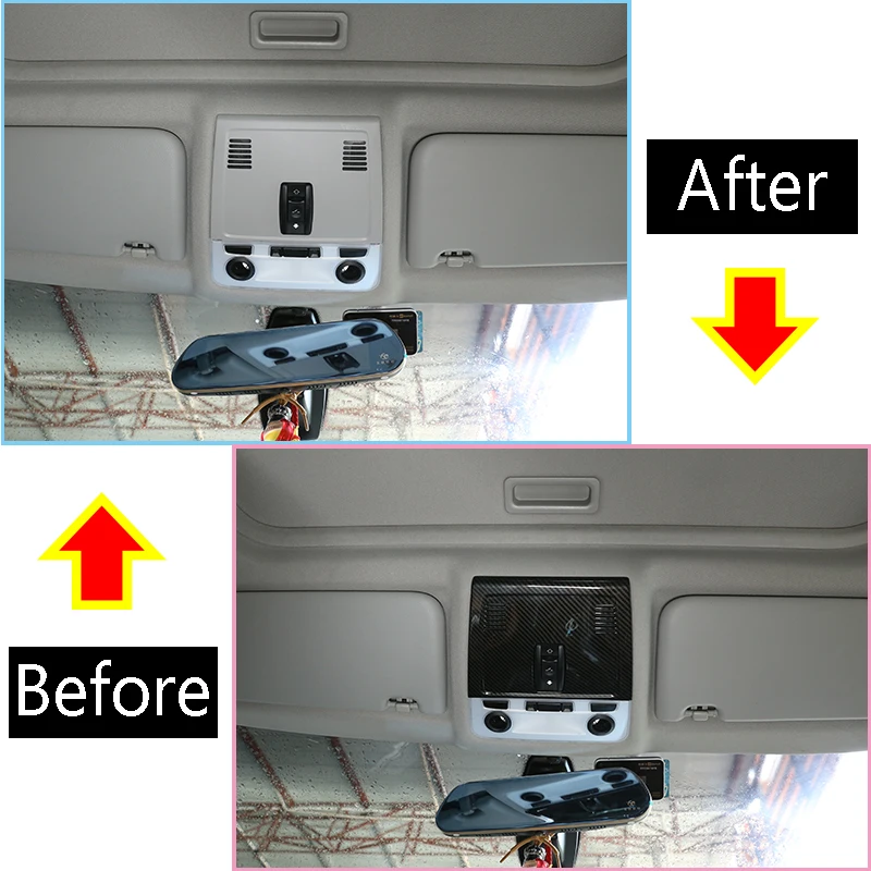 

Углеродное волокно ABS передний ряд крыши лампа для чтения декоративная крышка отделка для BMW E90 3 серии 2005-2012 автомобильные аксессуары