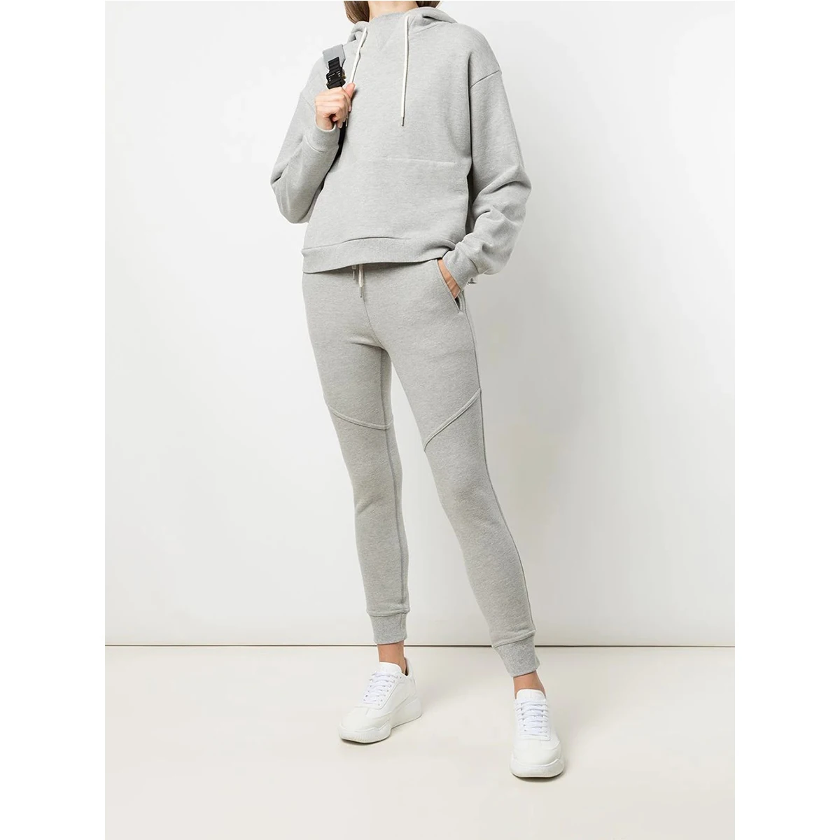 Осень зима 2021 Женский комплект из свитшота хлопковая трикотажная толстовка