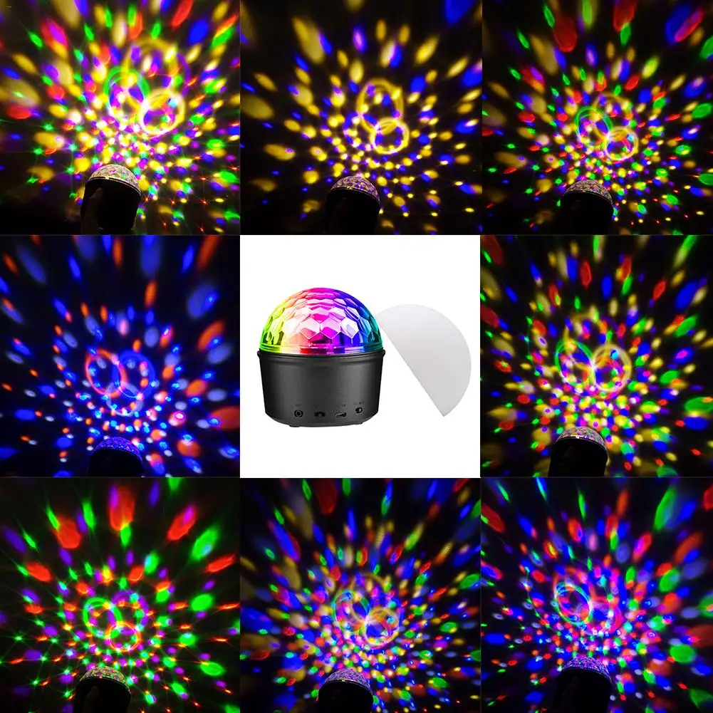 Диско Шар светильник для сцены Ночной звуковая активация пульт дистанционного