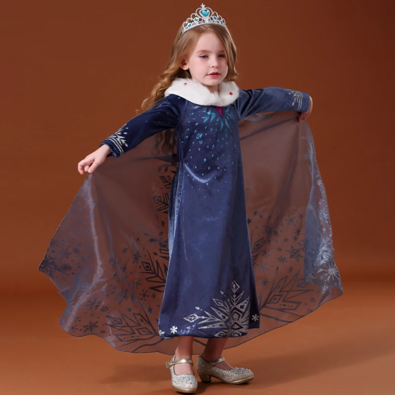 Платье для девочек на Хэллоуин одежда косплея принцессы Детские платья 4 6 8 10 лет