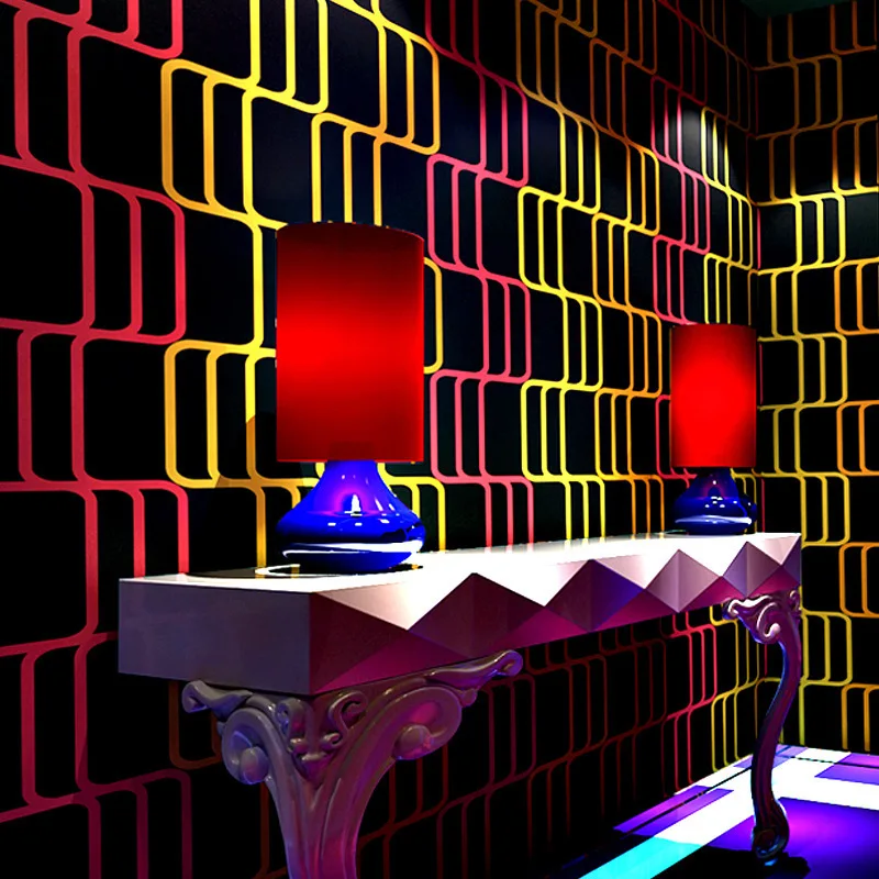 Обои KTV 3D трехмерные модные настенные тканевая полоса для отелей бальных залов