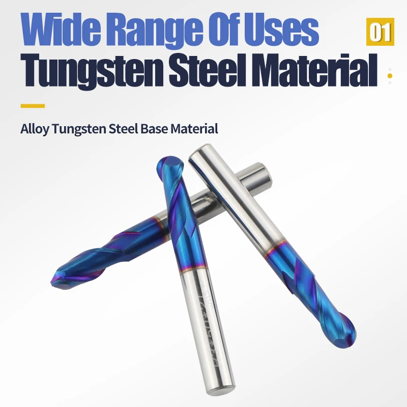 Концевая фреза с шариковым ножом из карбида вольфрама ЧПУ фрезерный инструмент