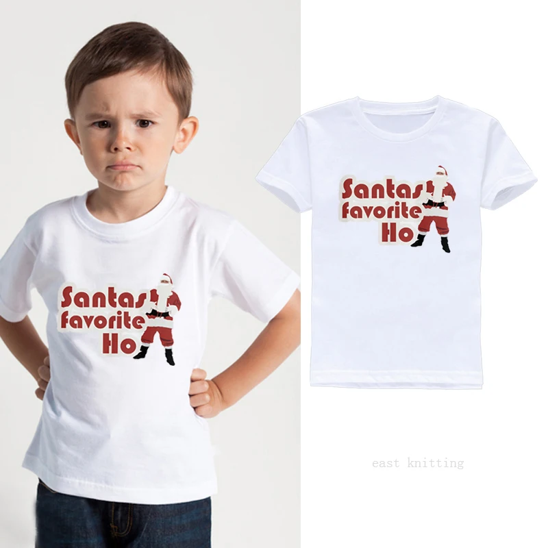 Рождественская летняя детская белая блузка для маленьких девочек Мягкая