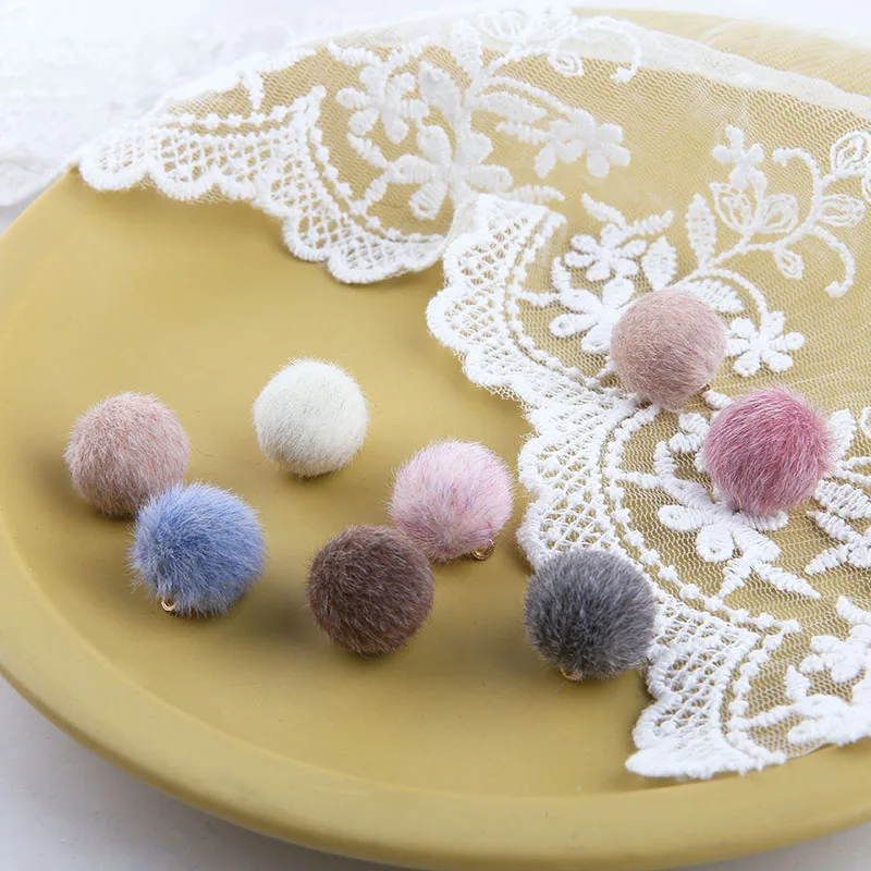 10 шт Diy аксессуары ручной работы осень и зима стиль имитация норковых бусин кулон