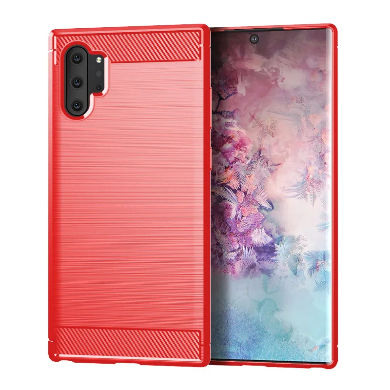 Тонкий армированный матовый чехол из углеродного волокна для samsung Galaxy NOTE 10 NOTE 10+ A10S A20S A40S A50S A70S 800 шт