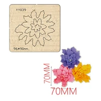 beautiful flower cutting die 2021 new fake flower making craft wooden die suitable for common die cutting molds cutting dies
