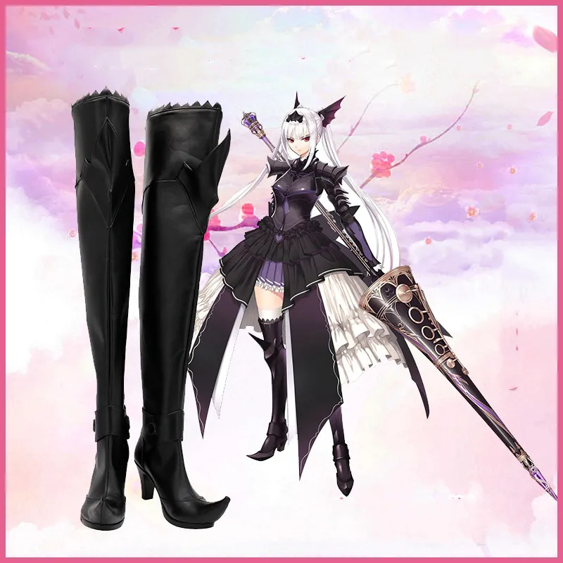 Shining Resonance Refrain Excela Noa Aura Косплей Ботинки на высоком каблуке PU для девочек и женщин, реквизит на Хэллоуин.