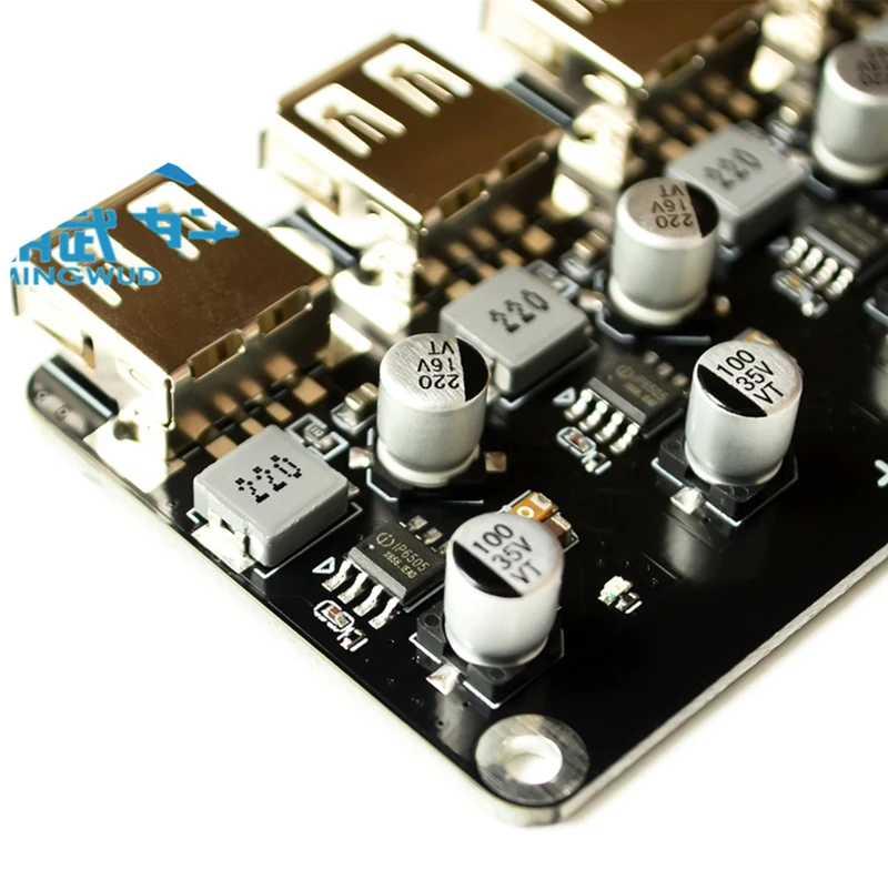 DC 4.5V-32V To 3V-12V 4USB QC3.0 Fast Quick Charging Power Supply Module Phone Charger | Электроника